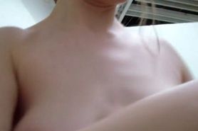 Quick blowjob with cum in mouth in changing room