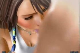 Final Fantasy- Yuna- enjoys a cock Japanese (censored)