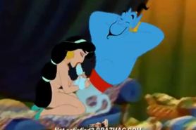 Jasmine is sucking Genie`s dick - video 1