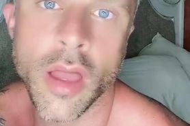 Dirty Talk masturbation with hottie blue eyes Tristan Daily
