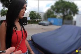 Stranded Latina Teen Fucks The Mechanic - Alina Belle