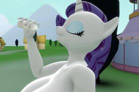 Rarity and the mad milk (butt and breast expansion)