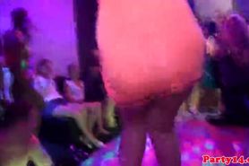 Dickloving eurobabe pounded by stripper while sucking dick