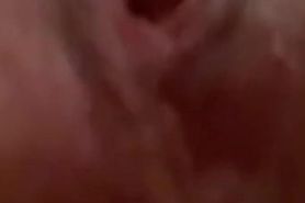 Extreme close up of dripping pussy pulsating asshole