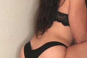 Big ass slut has has no problem taking the whole dick, load down her throat