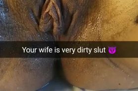 My perfect wife after very dirty gangbang! [Cuckold. Snapchat]