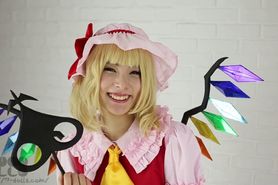 Flandre Scarlet naked in a Japanese cosplay