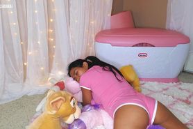 POV Daddy watches Little Have an Orgy with Her Stuffies