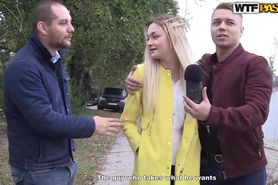WTF Pass - Blonde girl gives head in the fresh air