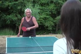 Horny teens fucked together fat old grandpa rough and make him cum