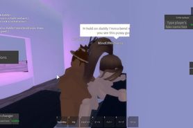 Roblox Girl fucks a Brown Horned Guy. ) (Interrupted)