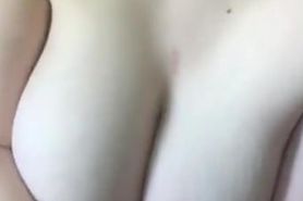 teen with big boobs begs for my cum in my car