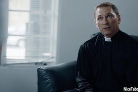 Dirty priest used a hot confused teen and fucked her asshole