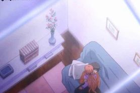 Lascive redhead anime making love