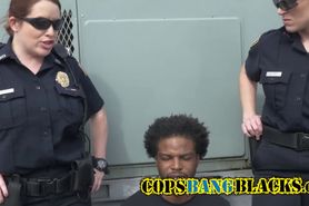Kinky MILF cops arrested a guy just to fuck him