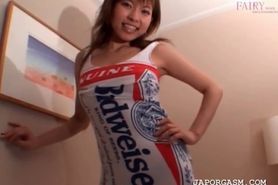 Sweet teen asian changing clothes shows fuck holes