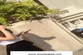 Thai Student Upskirt in Famous College ABAC Www.asianleaked.com