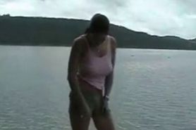 Stripping At The Lake