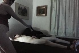 Step Sis Ties Brother Down After Work And Fucks Him Hard For A Creampie
