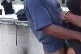 Caught - Homeless Guy Fucks and Cums in Hooker