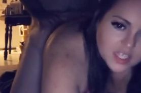 Chubby teen getting pumped by her stepdad on his birthday