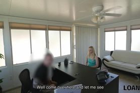 LOAN4K. Hot Allie gives vagina for nailing to guy in loan office