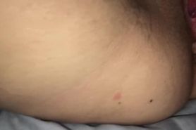 Finger in my hairy pussy and asshole