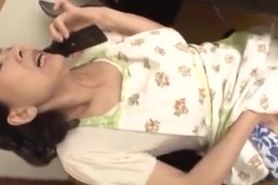Japanese Stepmom Caught Masturbate By Young Dude