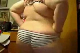 Horny Fat Ass BBW Ex GF masturbating her Pink Pussy