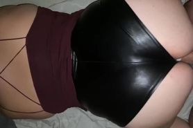 Slut fucked in leather