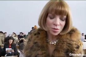 Anna Wintour in Fur Coat Interview