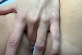 PUBLIC PARKING LOT CAR MASTURBATION - TEEN ORGASMING moaning wet milf pussy - with security around