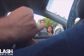 Guy Flashes Two Pakistani Girls in Los Angeles!!