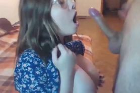 Huge boobs teen gets huge facial - video 1
