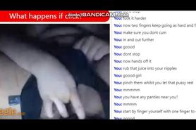 OMEGLE - SLUT OBEYS ORDERS AND EDGES TO AN INTENSE ORGASM (WITH AUDIO)