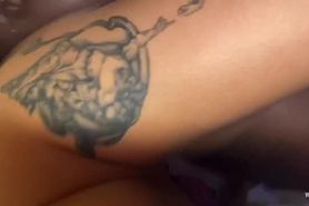 Asian ink Girl getting banged by horny BBC, cock ring and nice screw