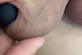Anal plug insertion into penis head and  soft tortures