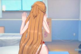 Sword Art Online Hentai - Asuna brought someone home on the 22nd floor of aincrad.
