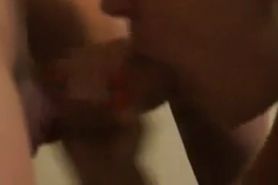 Homemade blowjob cum in mouth