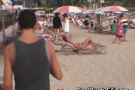 Busty teen found at beach sucks and gets part5 - video 2