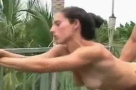 Muscle Fuck Her on the roof