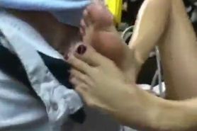 Her First Footjob