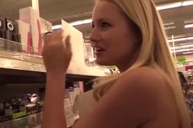 Emma Black Shows Her Boobs From Her Shopping Strip