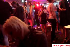 Euro amateur facialized at a crazy party