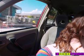 Hot Kassondra Raine shows her perky tits for a ride