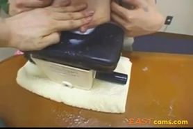 Japanese woman Tits full of Milk - Vibrator help - video 2