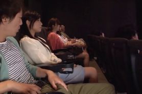Japanese Girl Dick looking Movie Theater