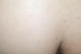 Fucking girlfriend up her ass with my hard hairy dick