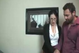 Jerking Off To Office Secretaries Goes Real When Caught