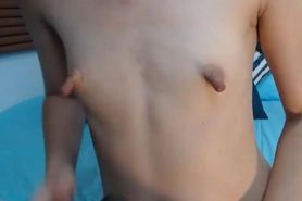 Long nipples at small tits